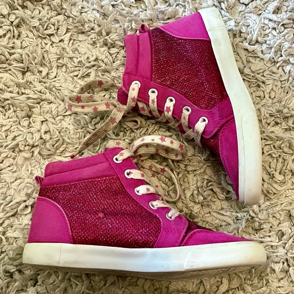 2016 Gymboree “Back to Blooms” Sparkle Sneakers, Size 13